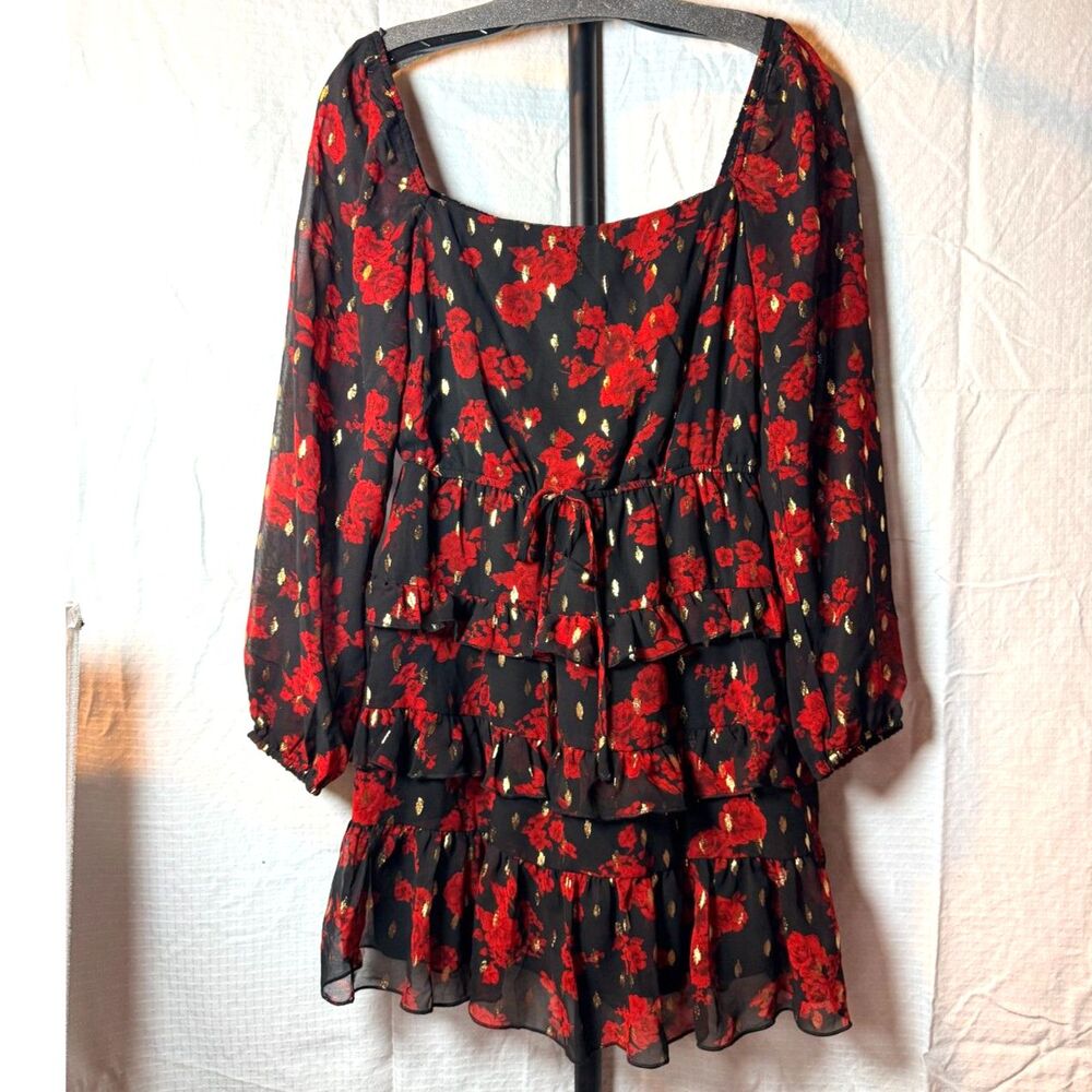 NWOT City Studio Ruffled Tiered Mini Dress size S